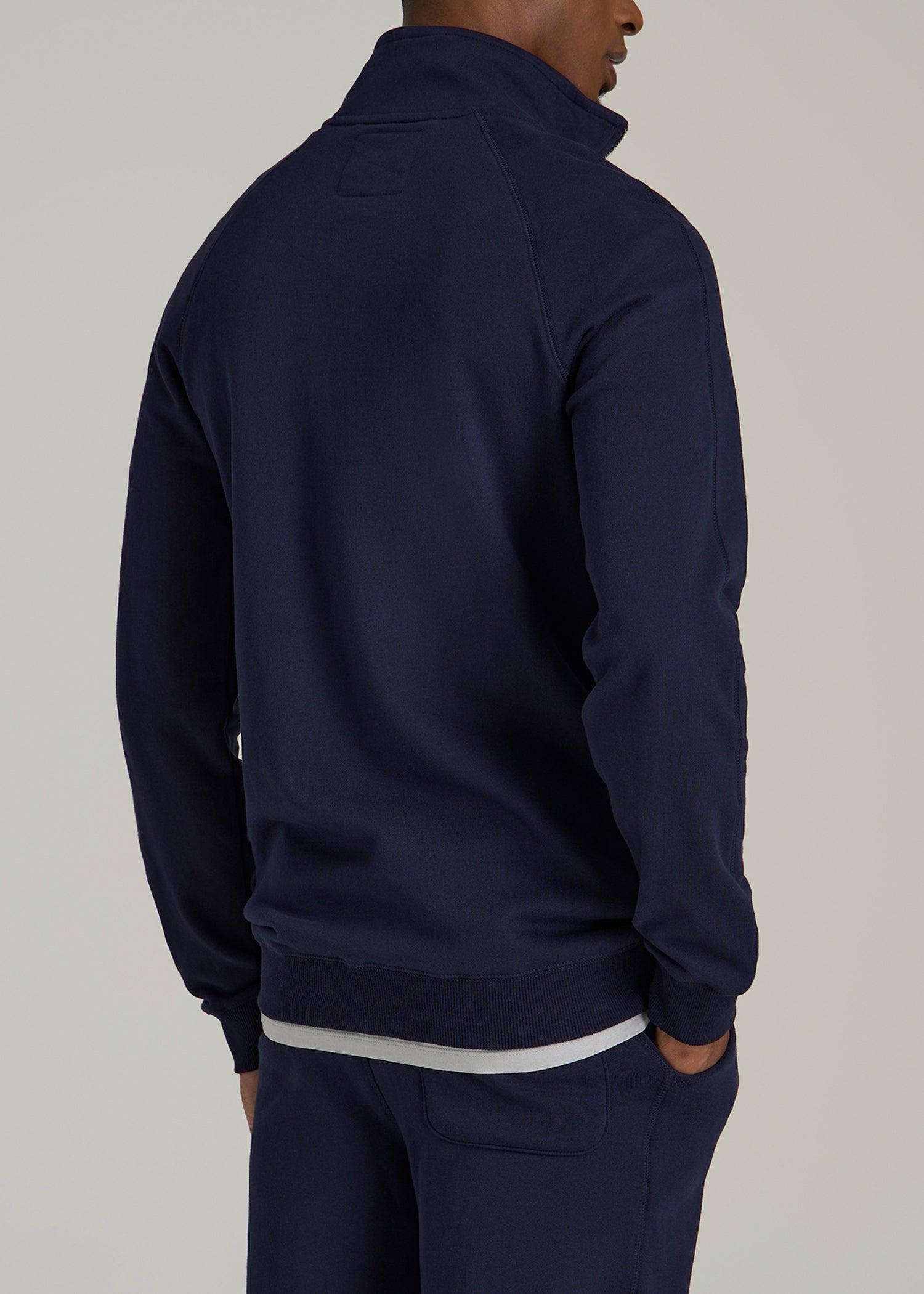 Wearever 2.0 French Terry Quarter-Zip Sweatshirt for Tall Men in Evening Blue Male Product Image