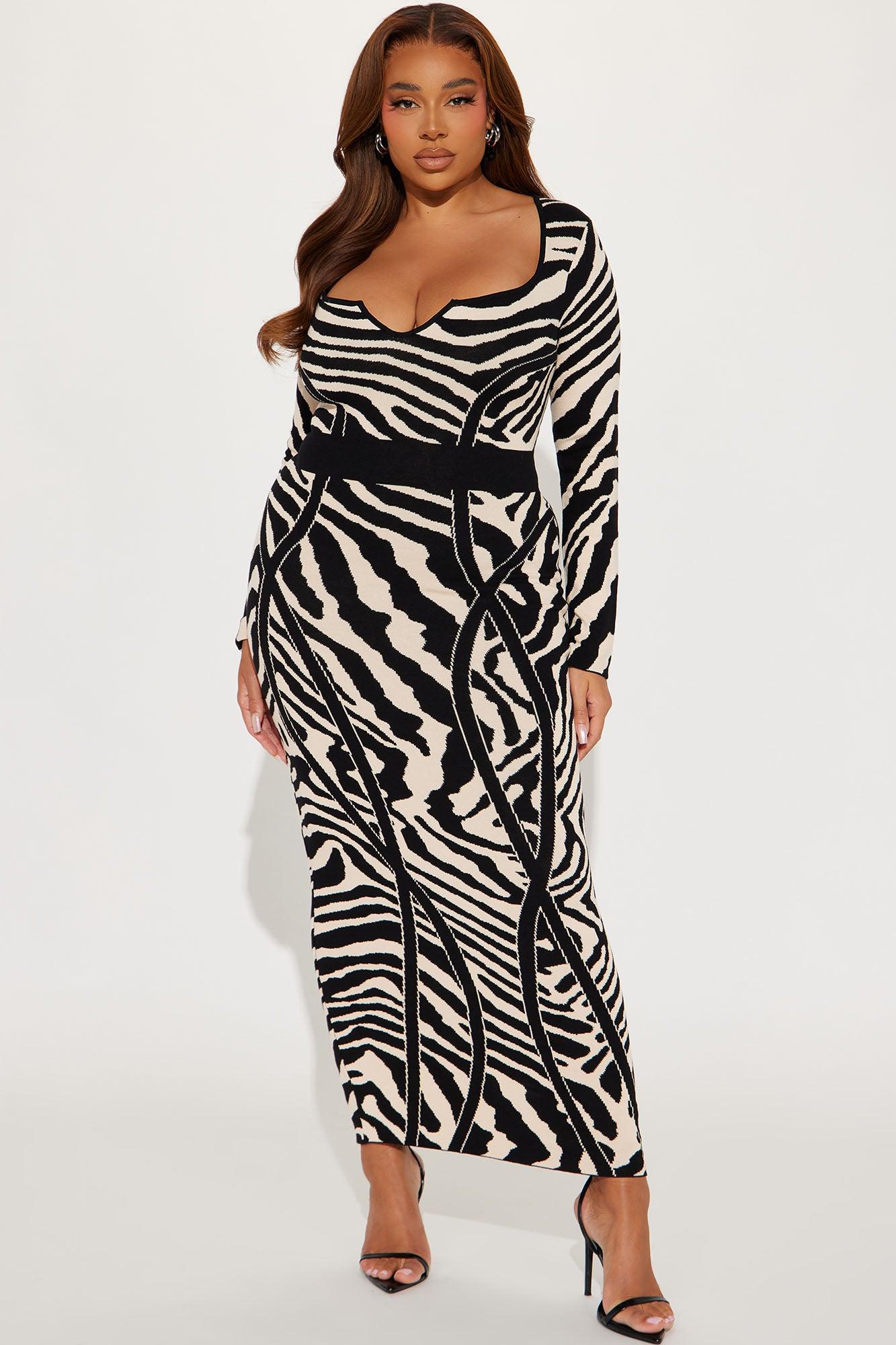 Wild Thing Long Sleeve Maxi Dress - Taupe/combo Product Image