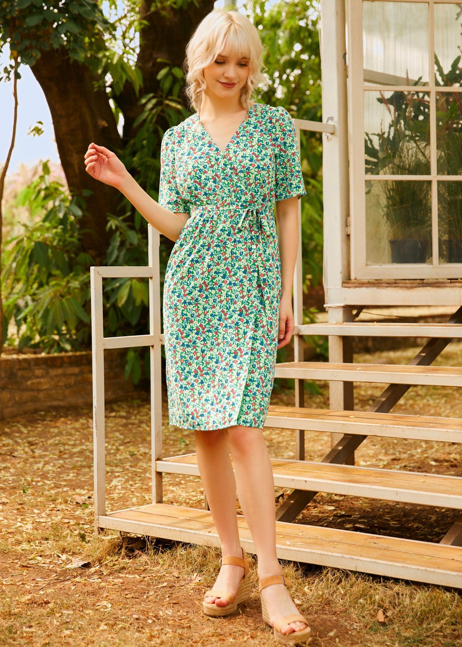 Petal & Promise Wrap Dress Product Image
