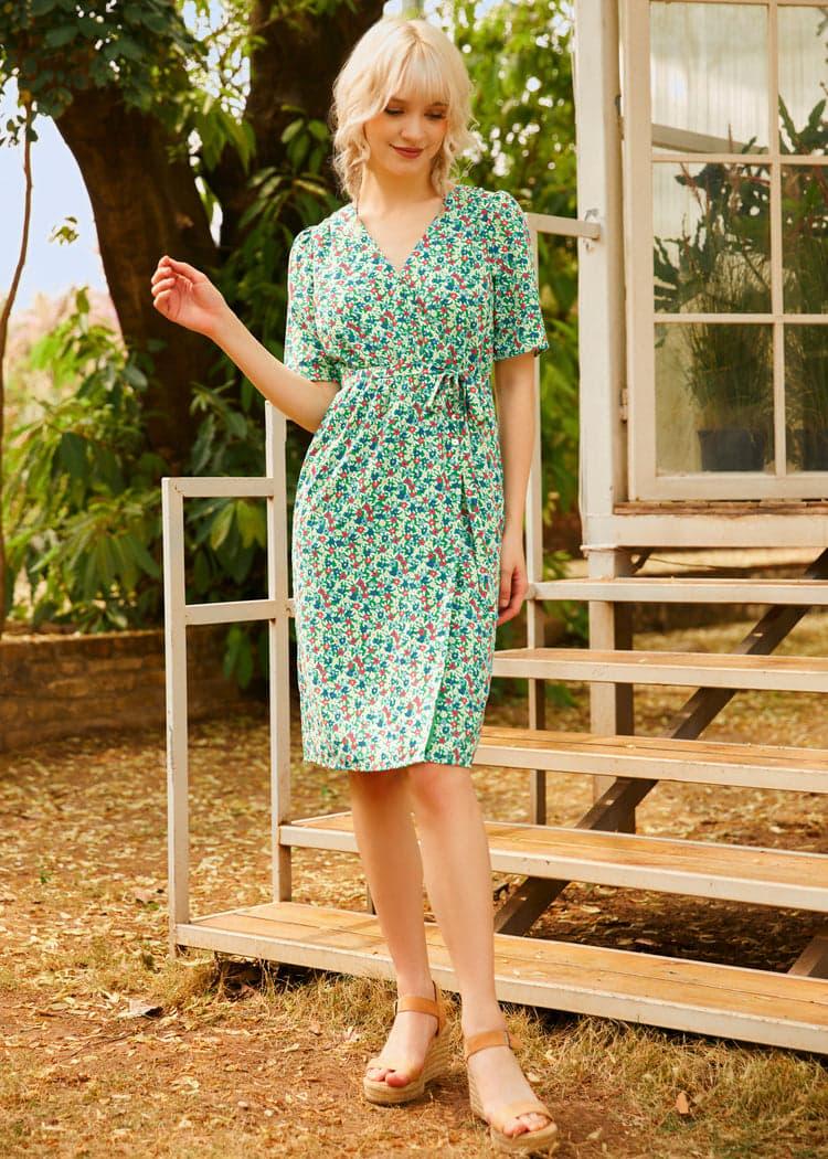 Petal & Promise Wrap Dress Product Image