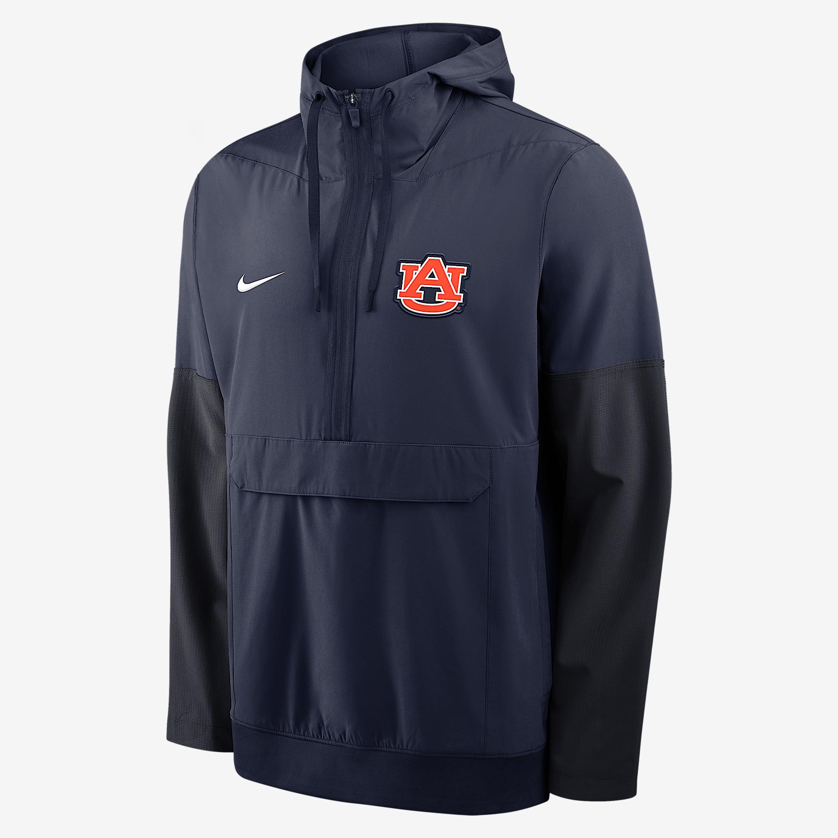Auburn Anorak Nike Men's College 1/2-Zip Hooded Jacket Product Image