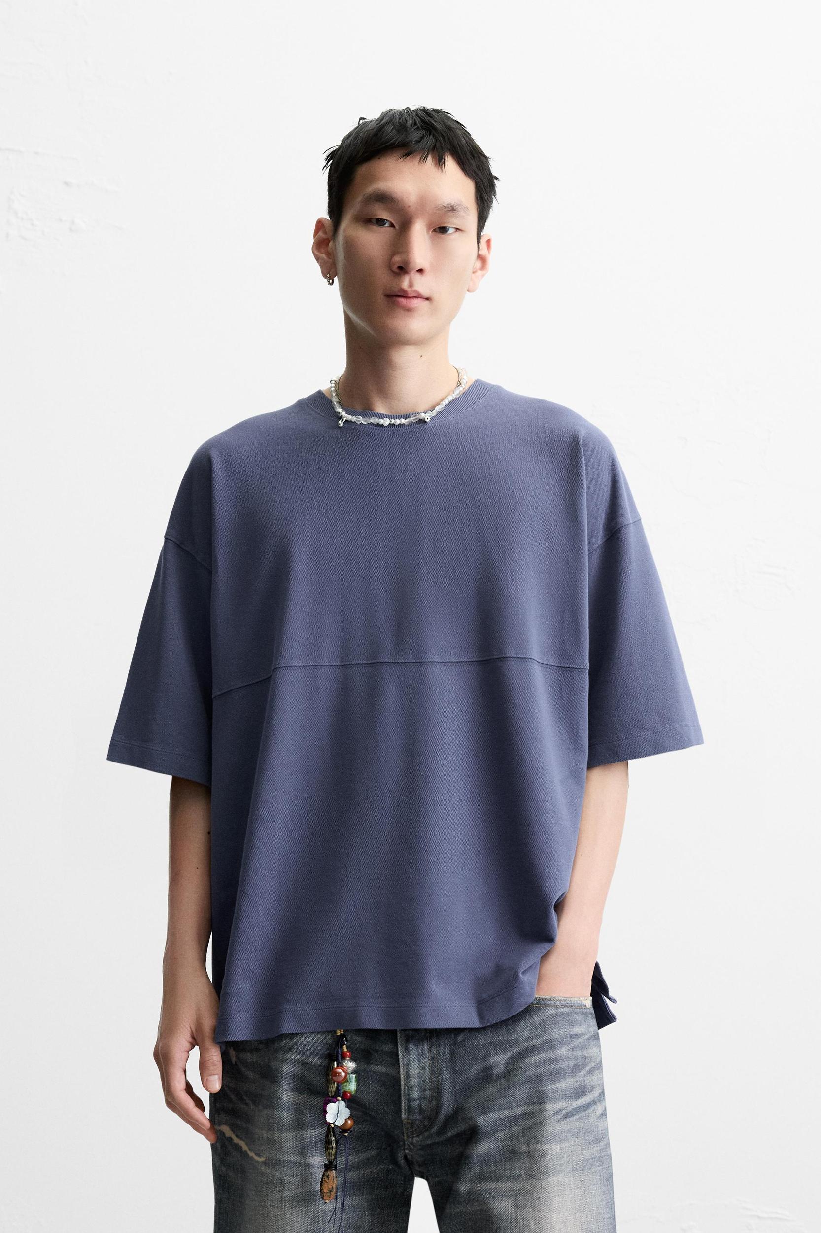 WASHED STRUCTURE T-SHIRT Product Image