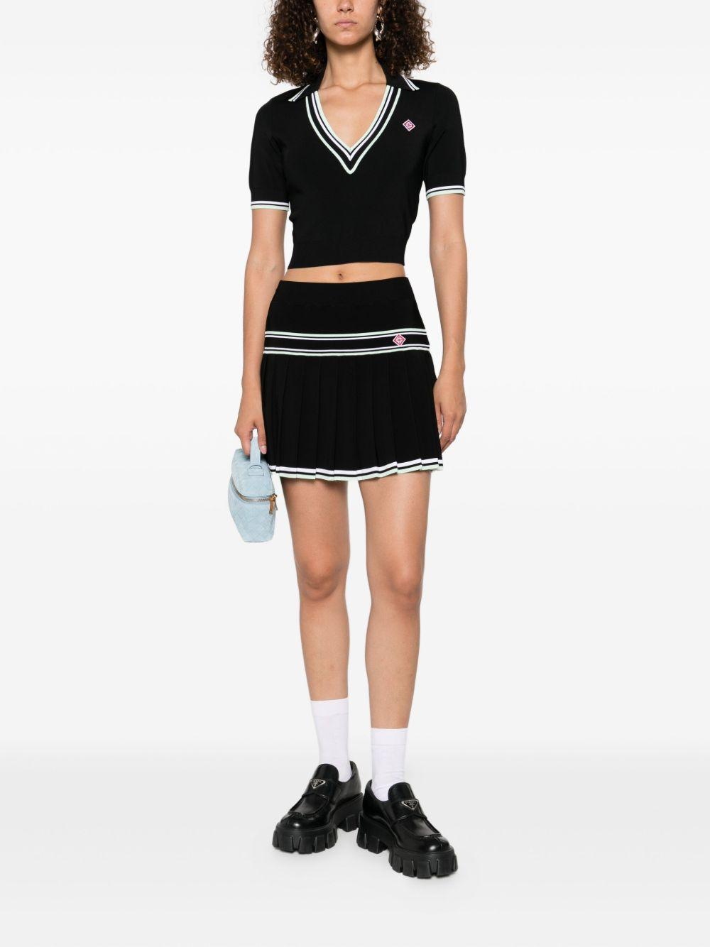 v-neck knitted top Product Image