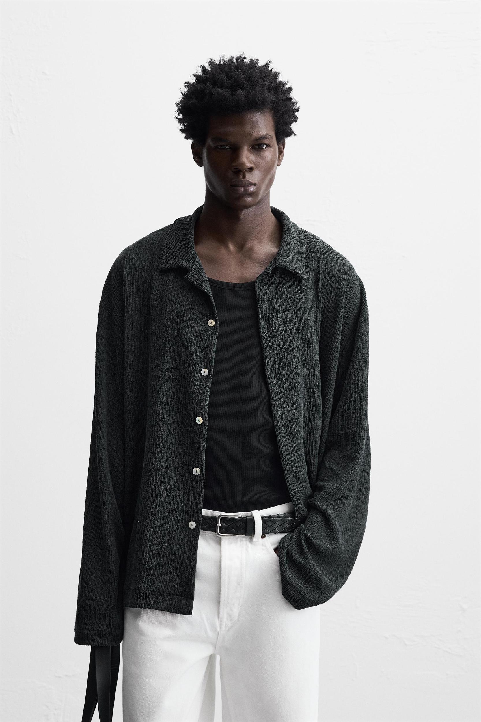 TEXTURED RELAXED FIT SHIRT Product Image