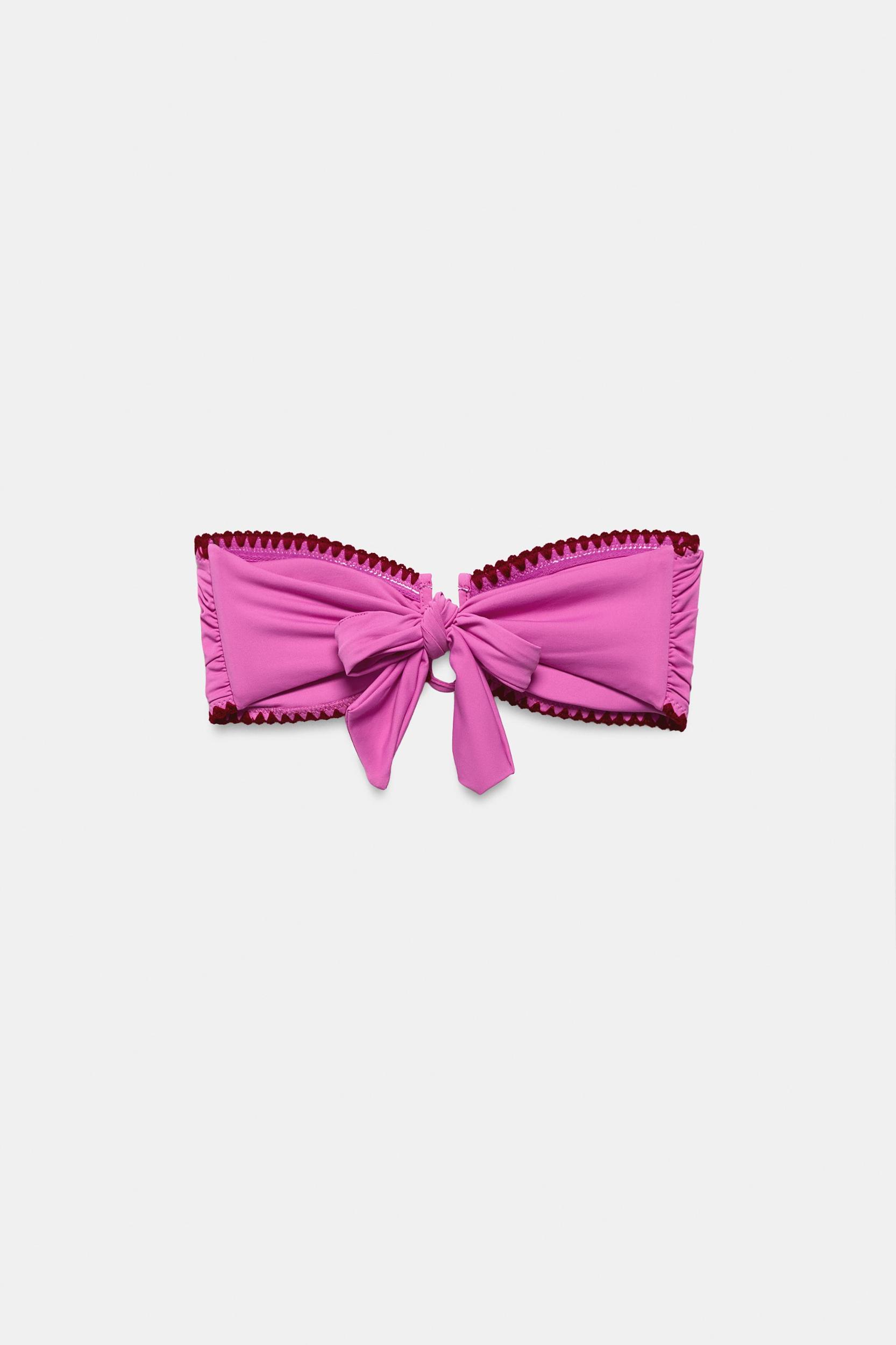 SEAMED BANDEAU BIKINI TOP Product Image