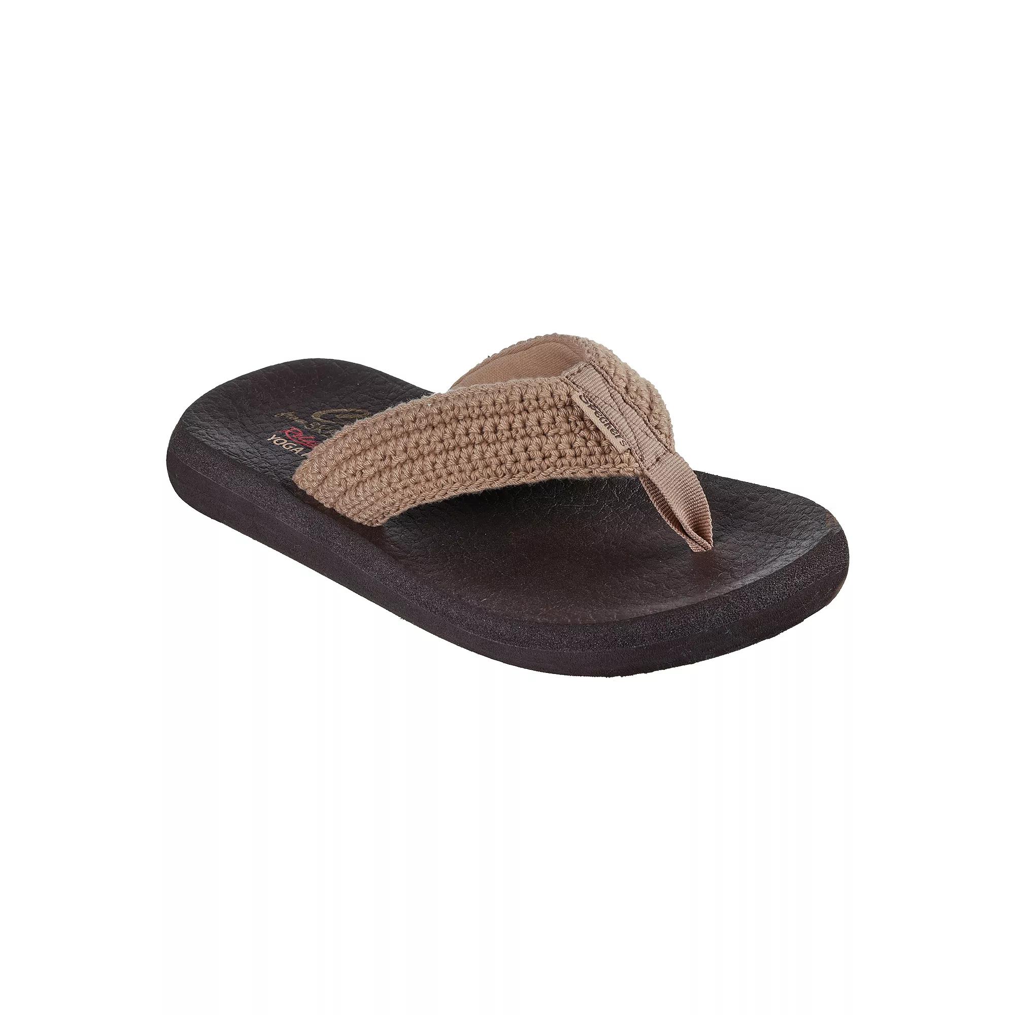 Skechers Relaxed Fit® Cali® Asana Valley Chic! Women's Thong Sandals, Size: 11, Brown Product Image