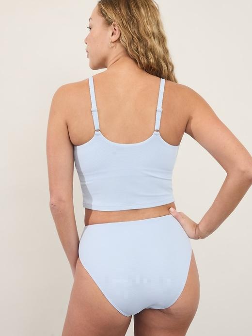 Scoop Crop Pique Tankini D-DD Product Image