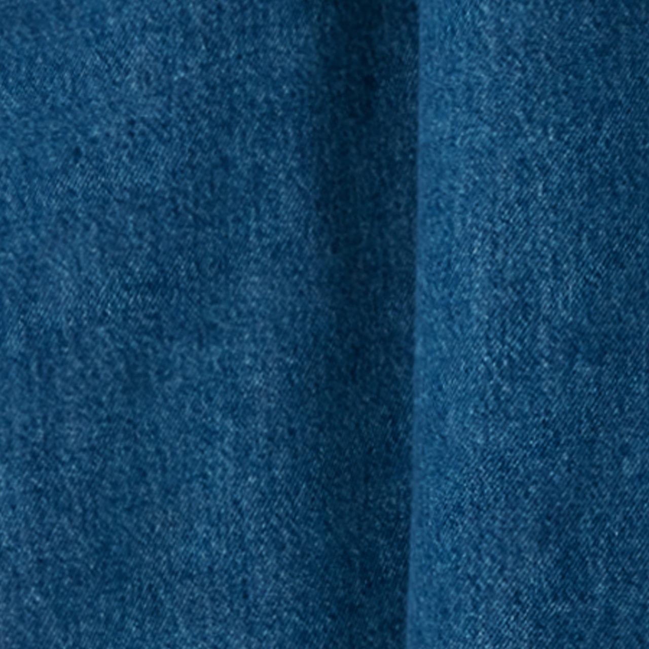 ELASTICATED DENIM MIDI SKIRT Product Image