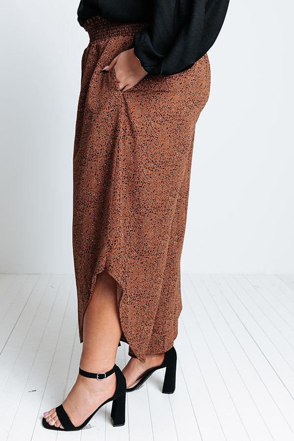 Good Dream Leopard Pants In Cinnamon Curves Product Image