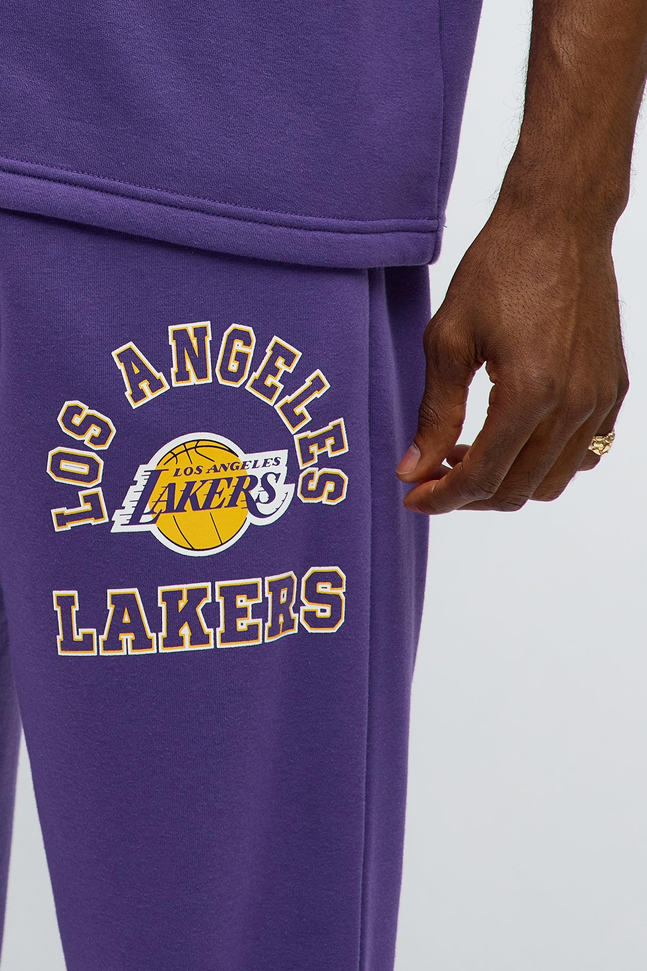Lakers Basketball Sweatpants - Purple Male Product Image