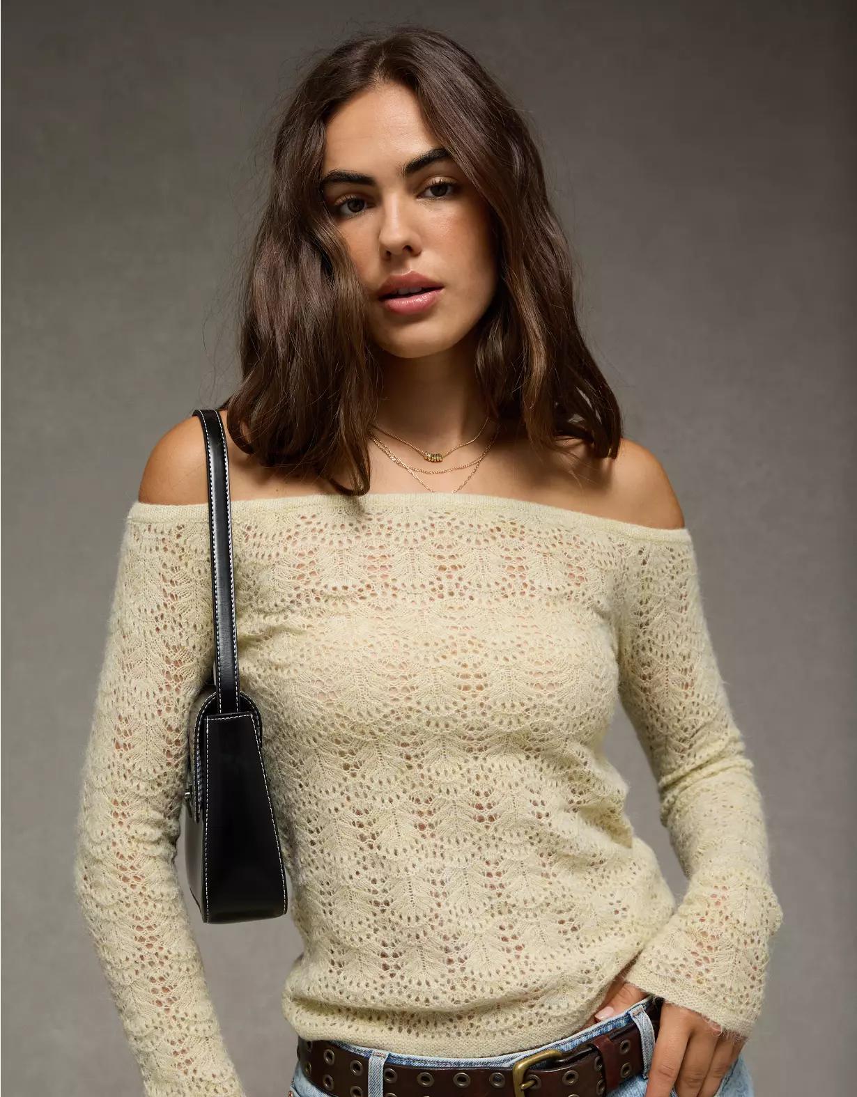 AE Off-The-Shoulder Sweater  Product Image