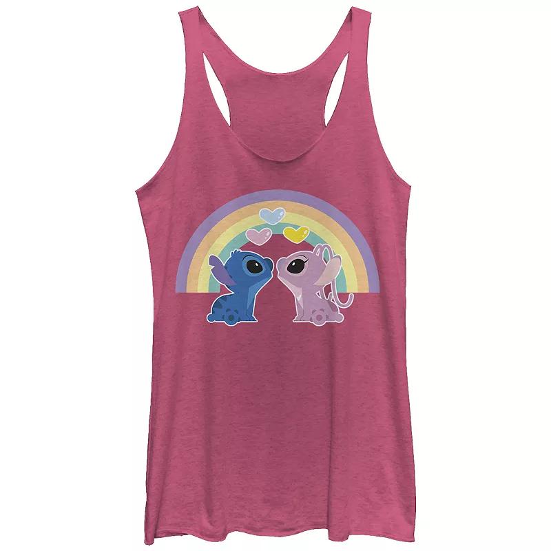 Disney's Lilo & Stitch Need More Coffee Juniors' Tri-Blend Racerback Tank Top, Girl's,  Product Image