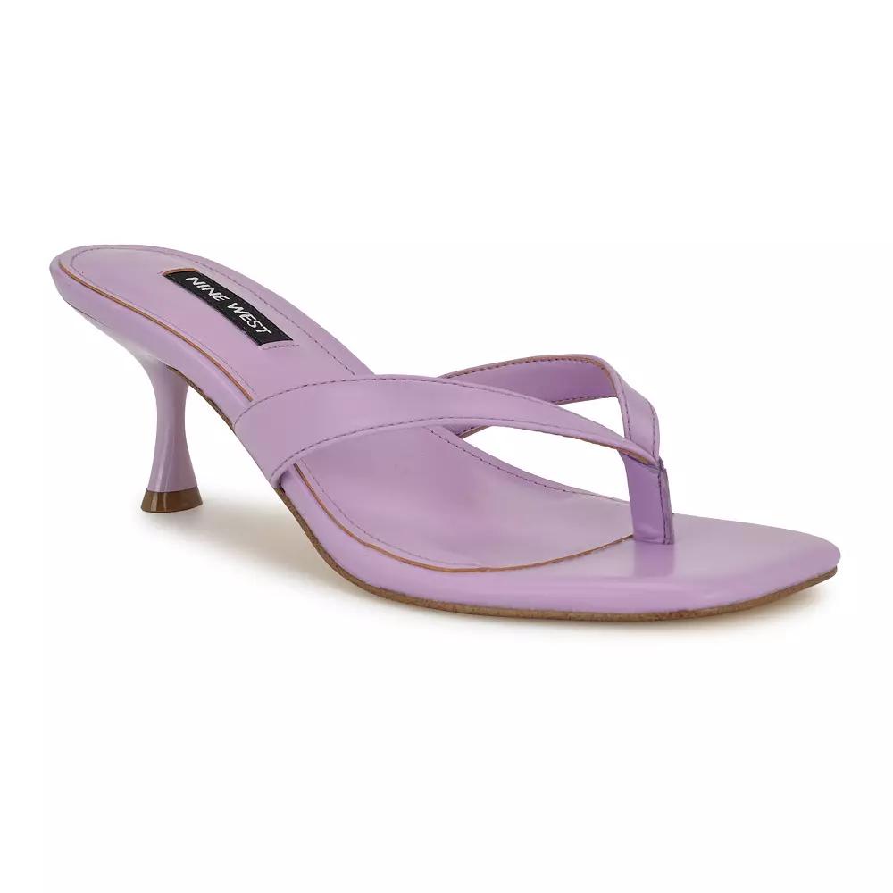 Nine West Andela Women's Square Toe Dress Sandals, Size: 8, Purple Product Image