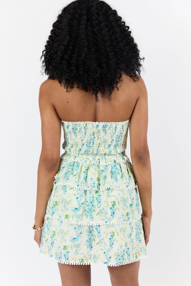 Garden Essence Multi Floral Strapless Mini Dress FINAL SALE Product Image