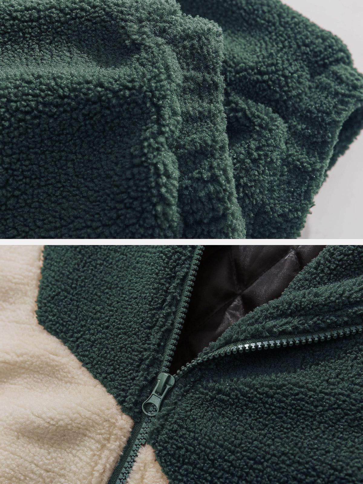 Aelfric Eden Patchwork Sherpa Coat Product Image