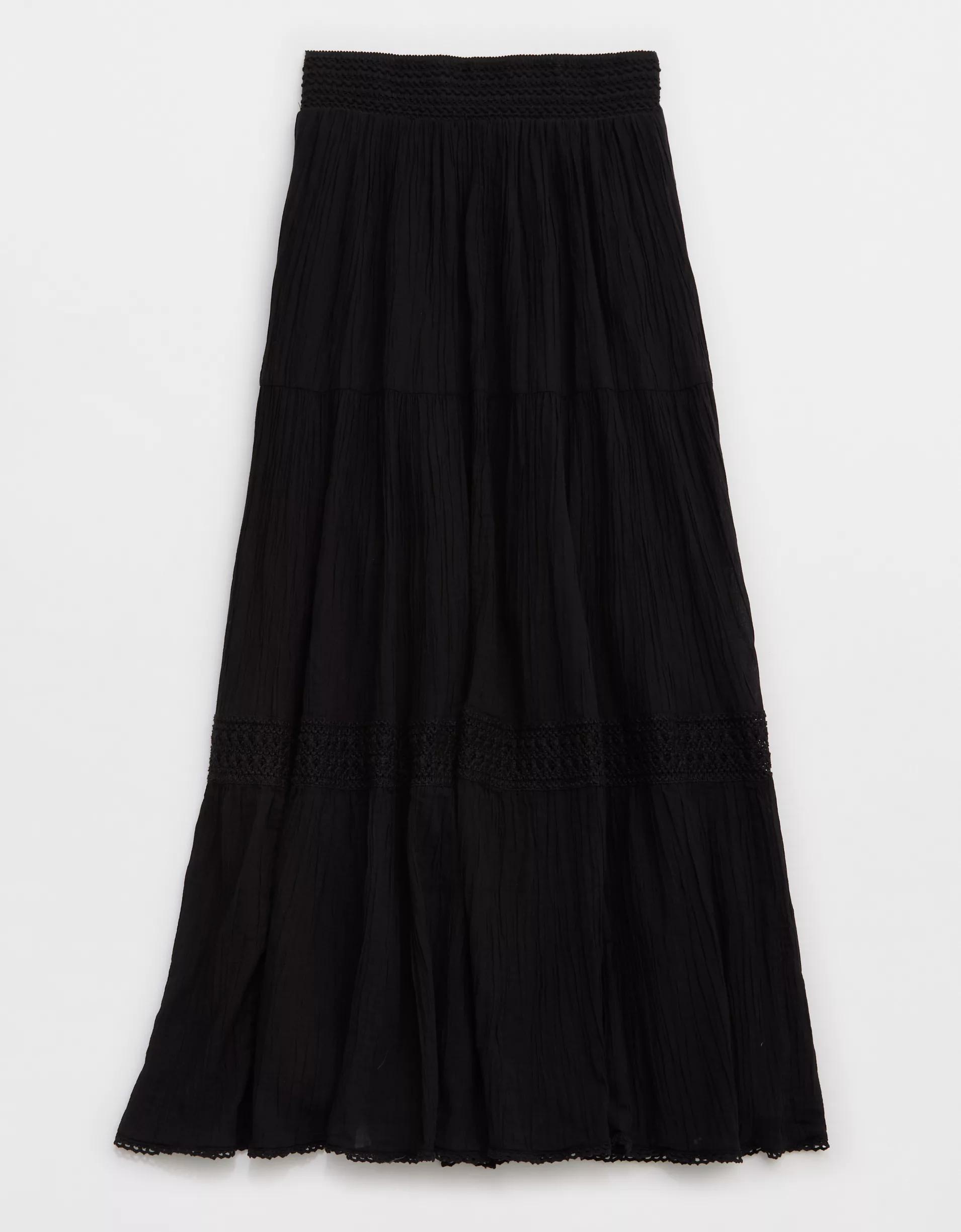 Aerie Crochet The Day Maxi Skirt Product Image