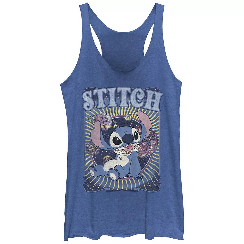Disney's Lilo & Stitch Groovy Planets Juniors' Tri-Blend Racerback Tank Top, Girl's,  Product Image
