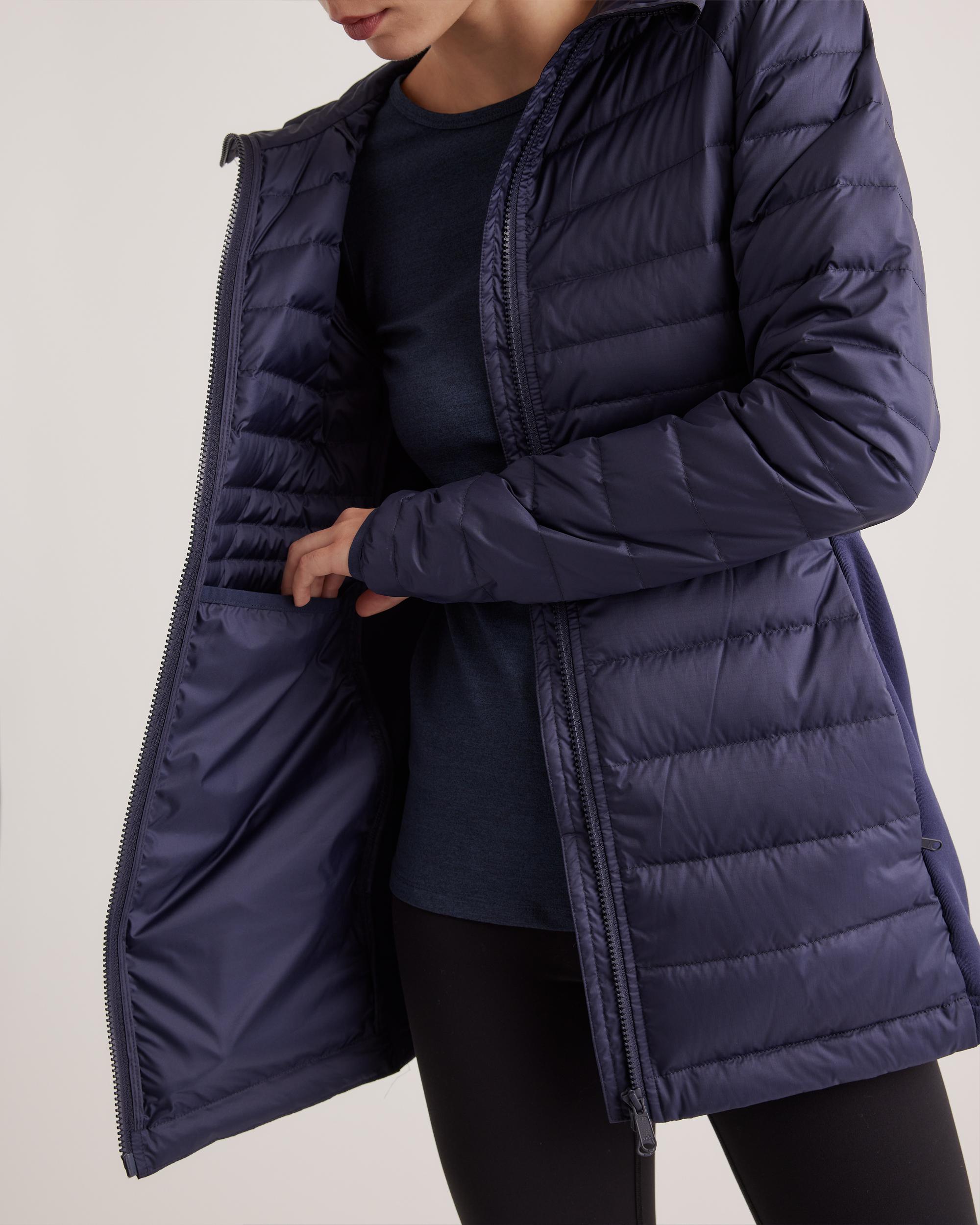 Quince | Women's Lightweight Down Packable Long Puffer Jacket Recycled Polyester Product Image