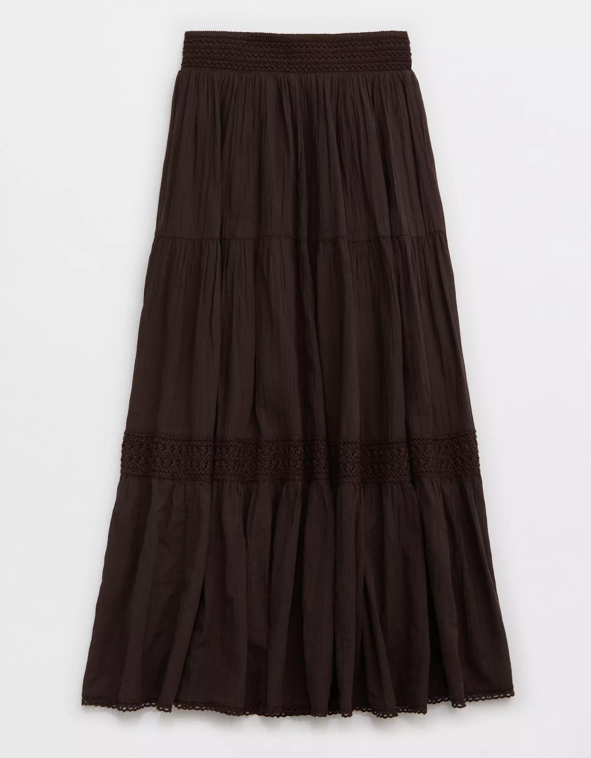 Aerie Crochet The Day Maxi Skirt Product Image