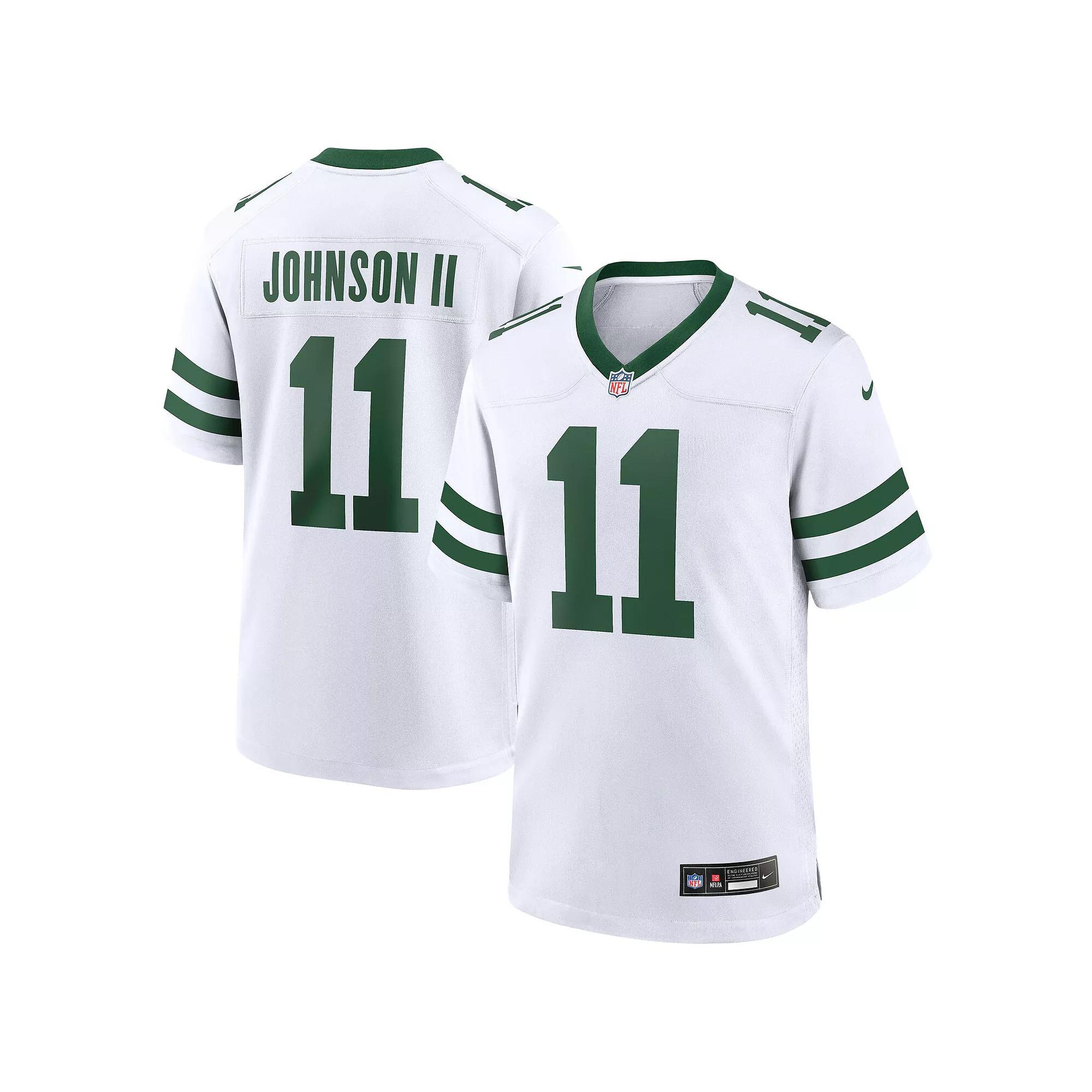 Men's Nike Jermaine Johnson II Legacy White New York Jets Game Jersey,  Product Image