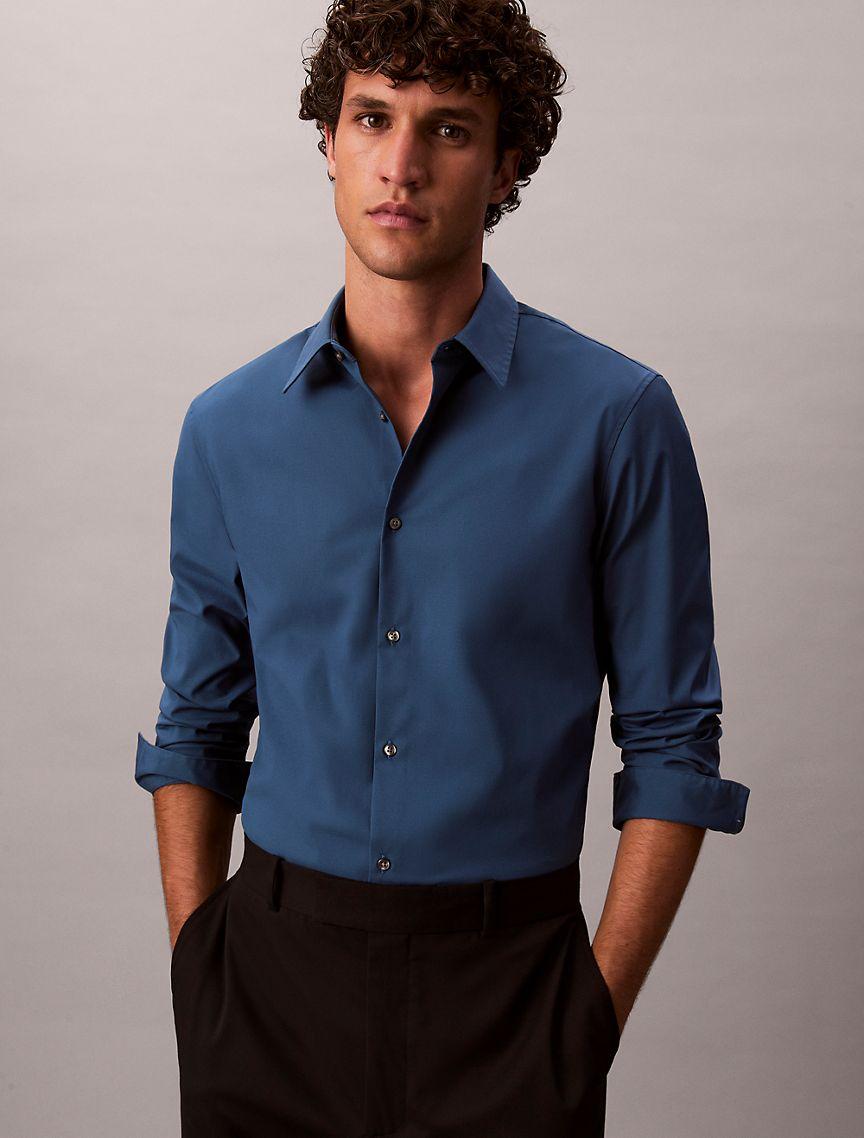Supima Stretch Cotton Slim Shirt Product Image