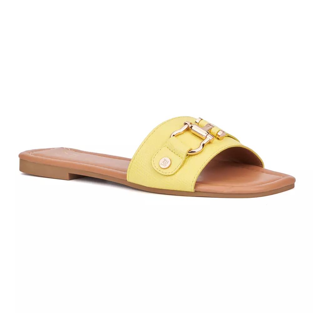 New York & Company® Isolde Women's Sandals, Size: 6, Bright Yellow Product Image