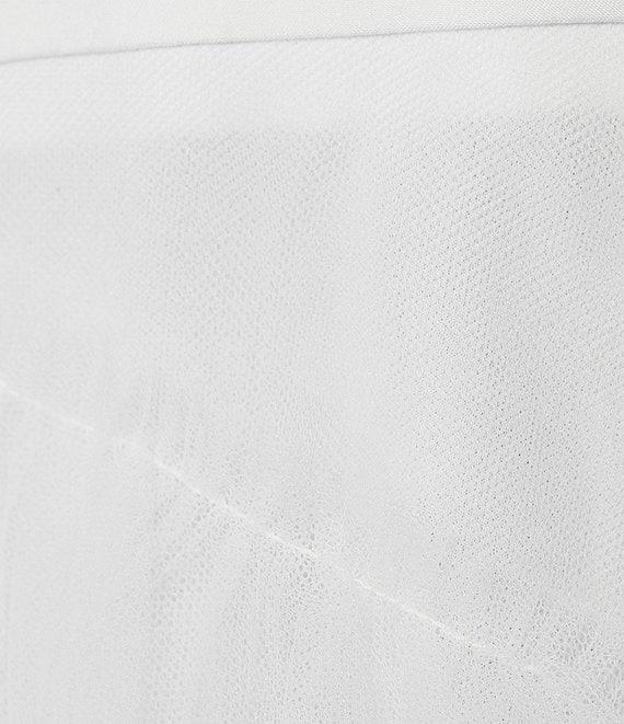 Next Up Illusion Mesh Corset Ruffle Tiered Fit & Flare Dress Product Image