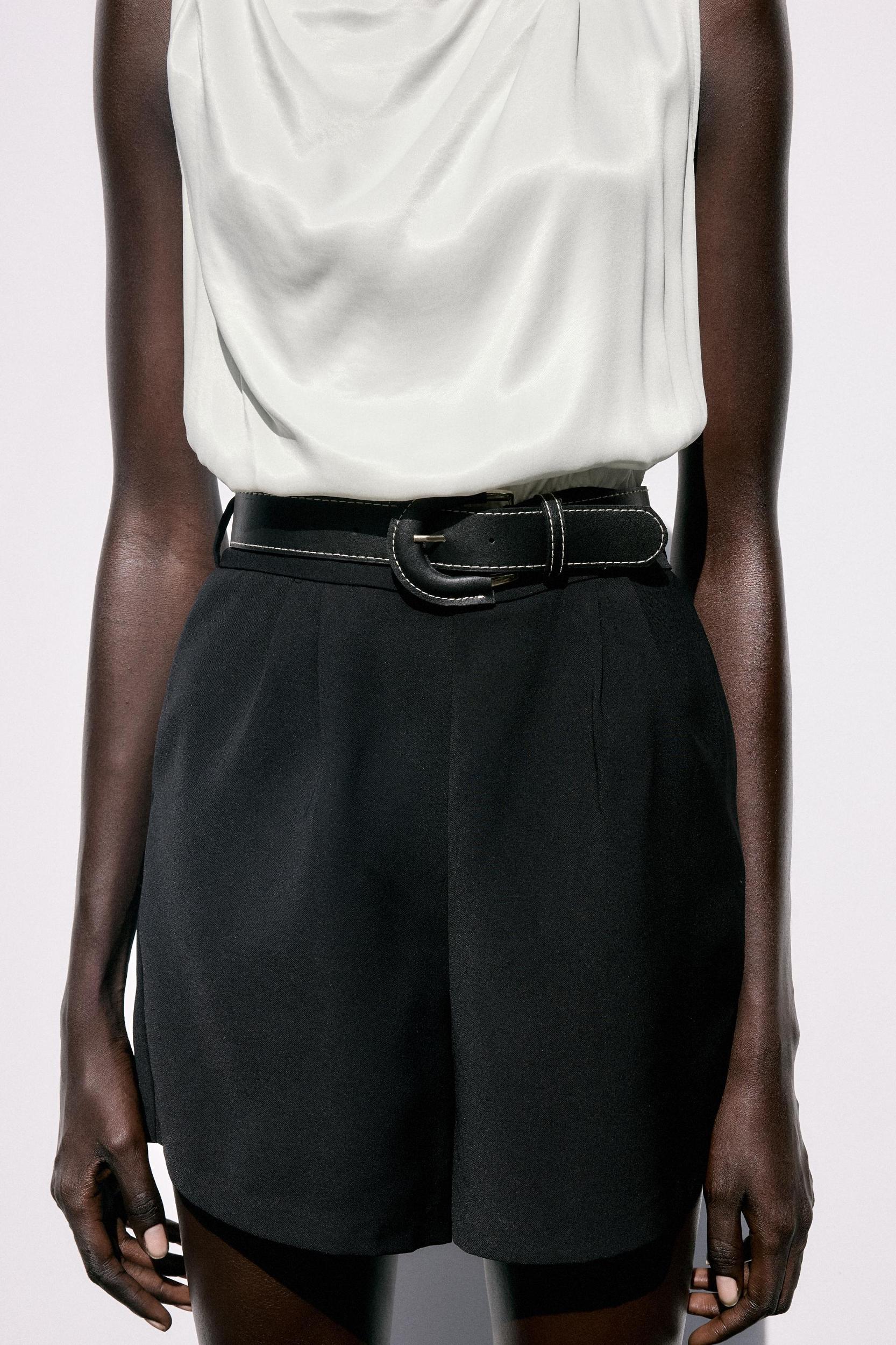 BELTED COMBINATION SHORT JUMPSUIT Product Image