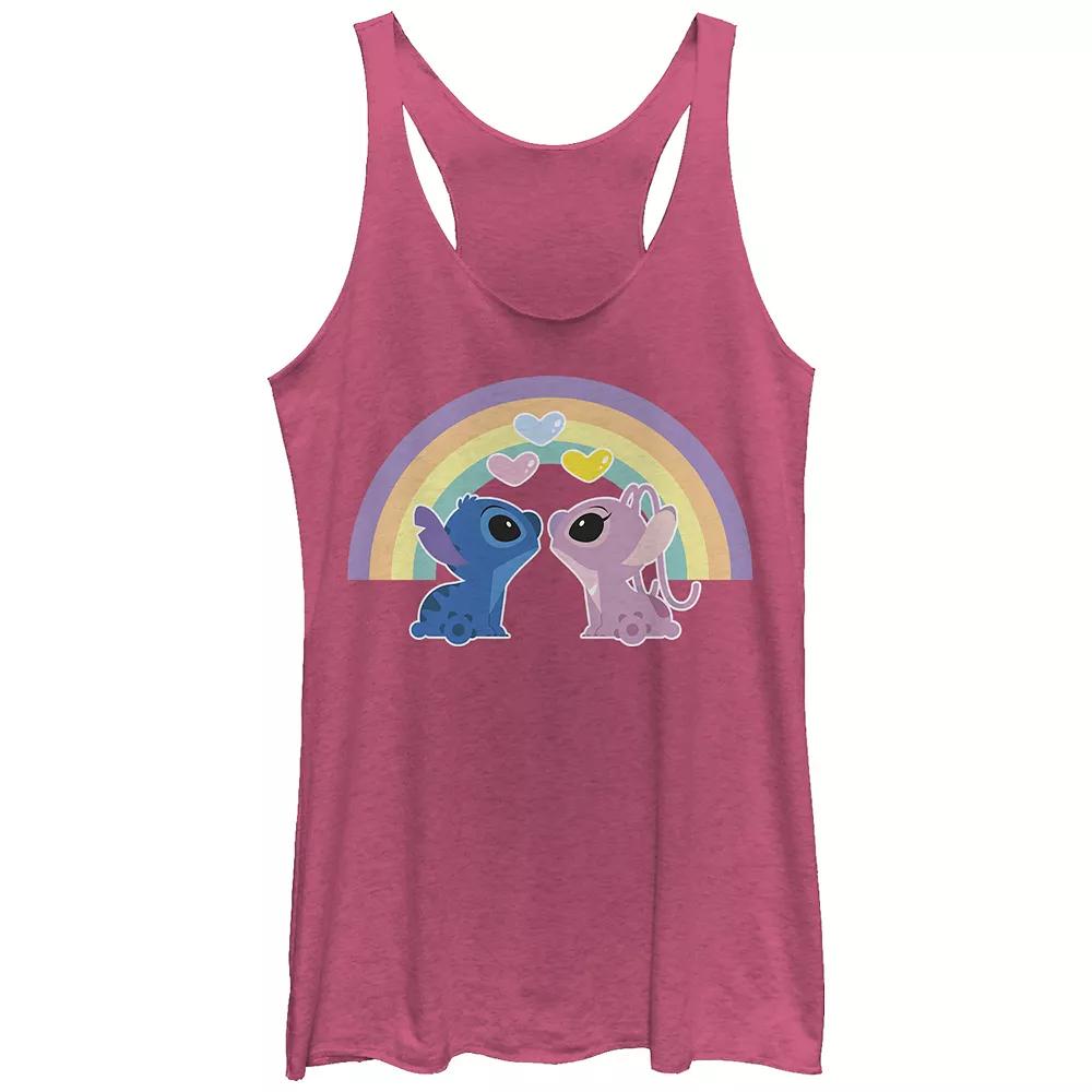 Disney's Lilo & Stitch Need More Coffee Juniors' Tri-Blend Racerback Tank Top, Girl's,  Product Image