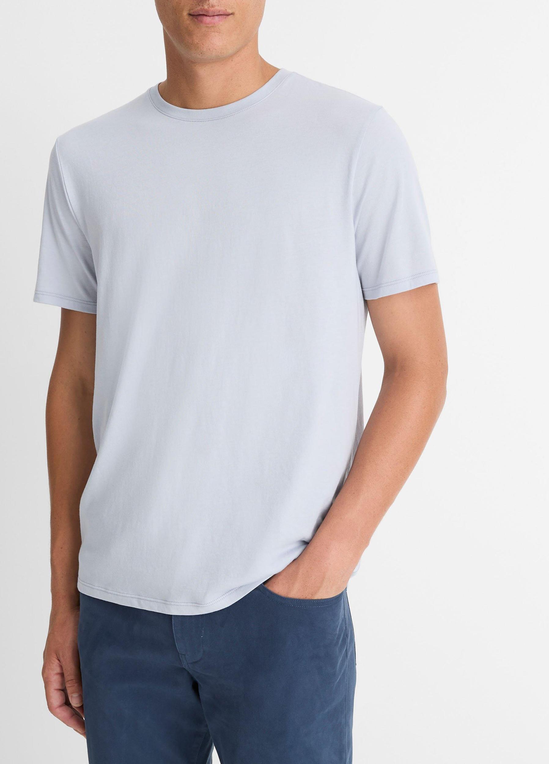 Pima Cotton Crew Neck T-Shirt Product Image