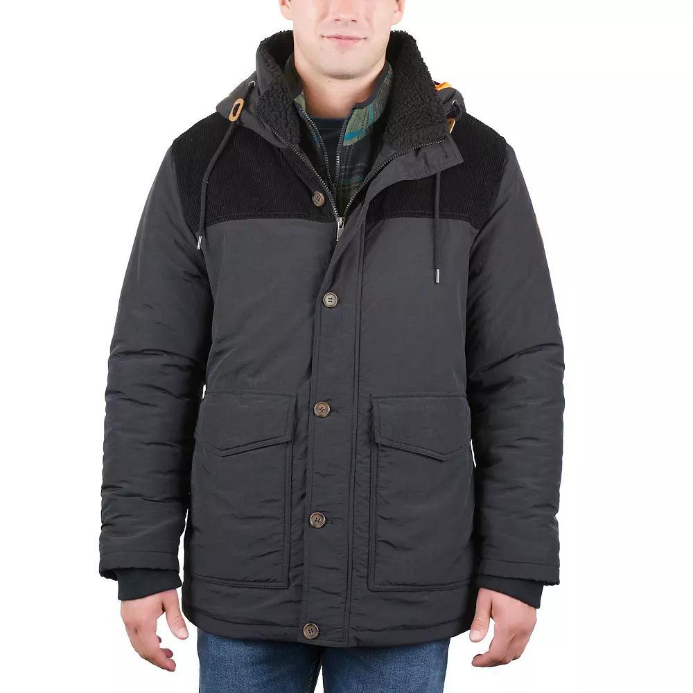 Men's Mountain and Isles Parka with Corduroy Combo Yoke, Size: Medium, Rosemary Product Image
