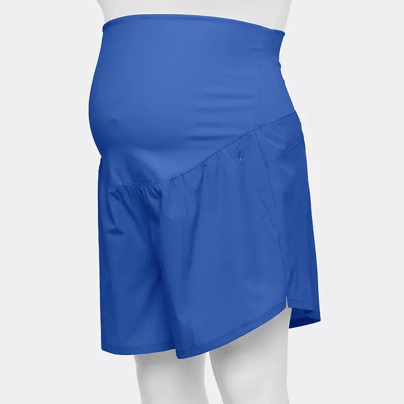 Plus Size Tek Gear Multi-Purpose Maternity Shorts, Women's, Size: 1XL, Tara Blue Product Image