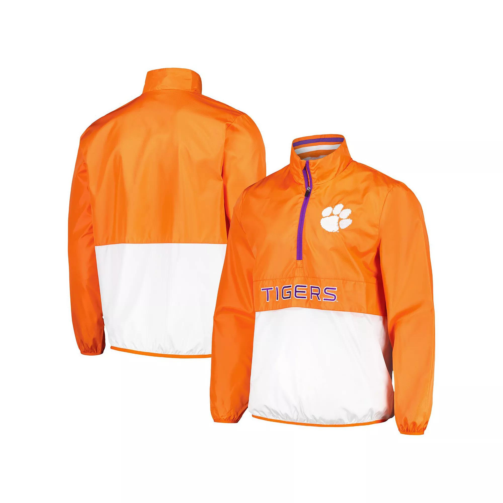 Men's G-III Sports by Carl Banks Orange Clemson Tigers CornermanÂ Half-Zip Top,  Product Image