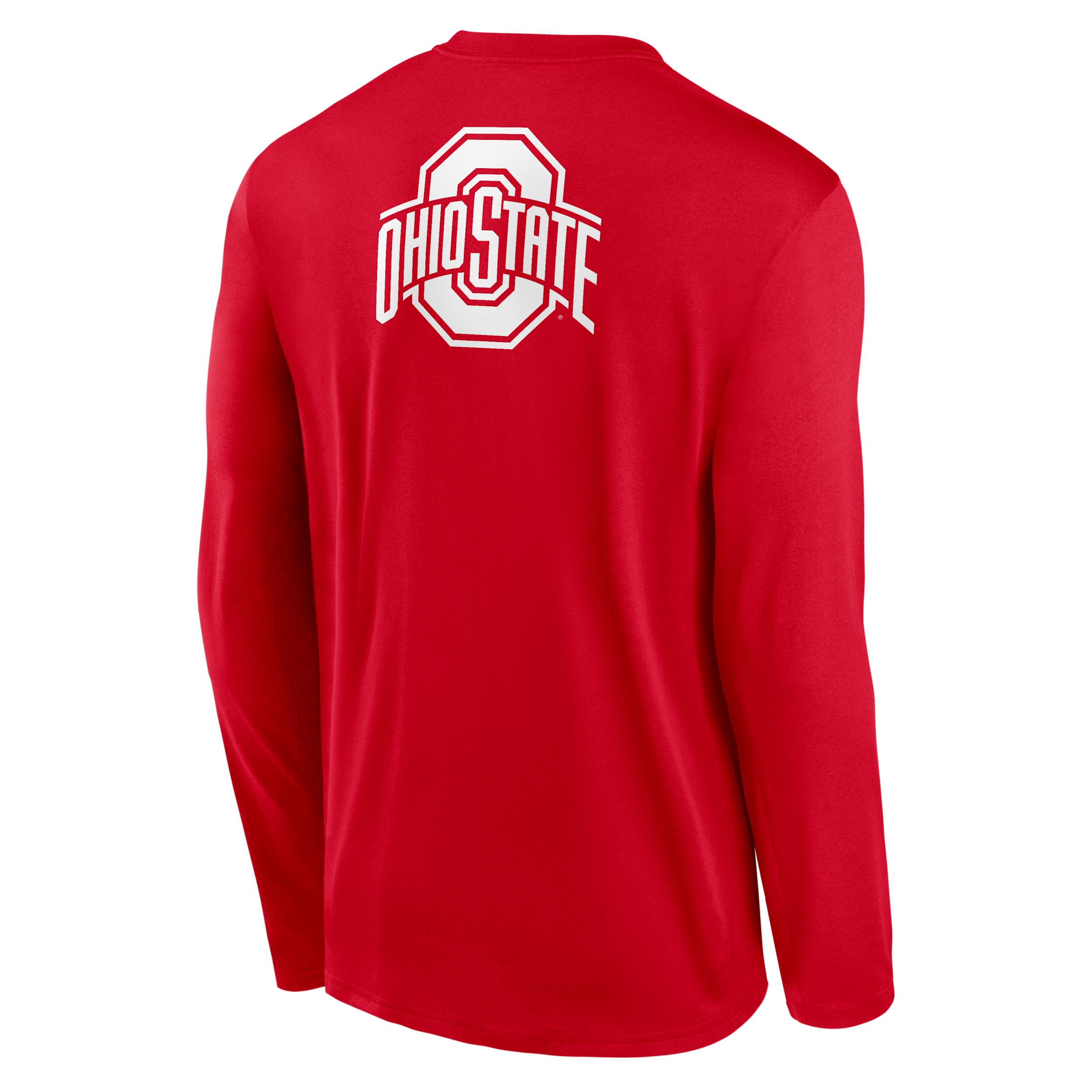 Ohio State Primetime Legend 2-Hit Nike Mens Dri-FIT College Long-Sleeve T-Shirt | NKGT65NOH-6TH Product Image