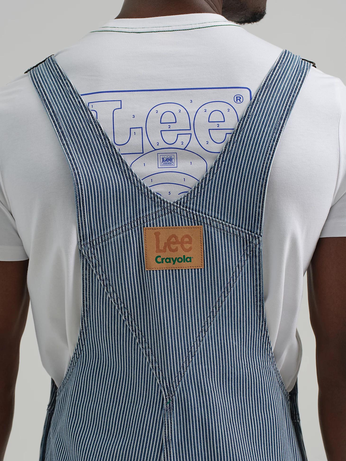 Men's Lee® x Crayola® Railroad Stripe Relaxed Bib Overall | Men's Union-Alls & Overalls | Lee® Product Image