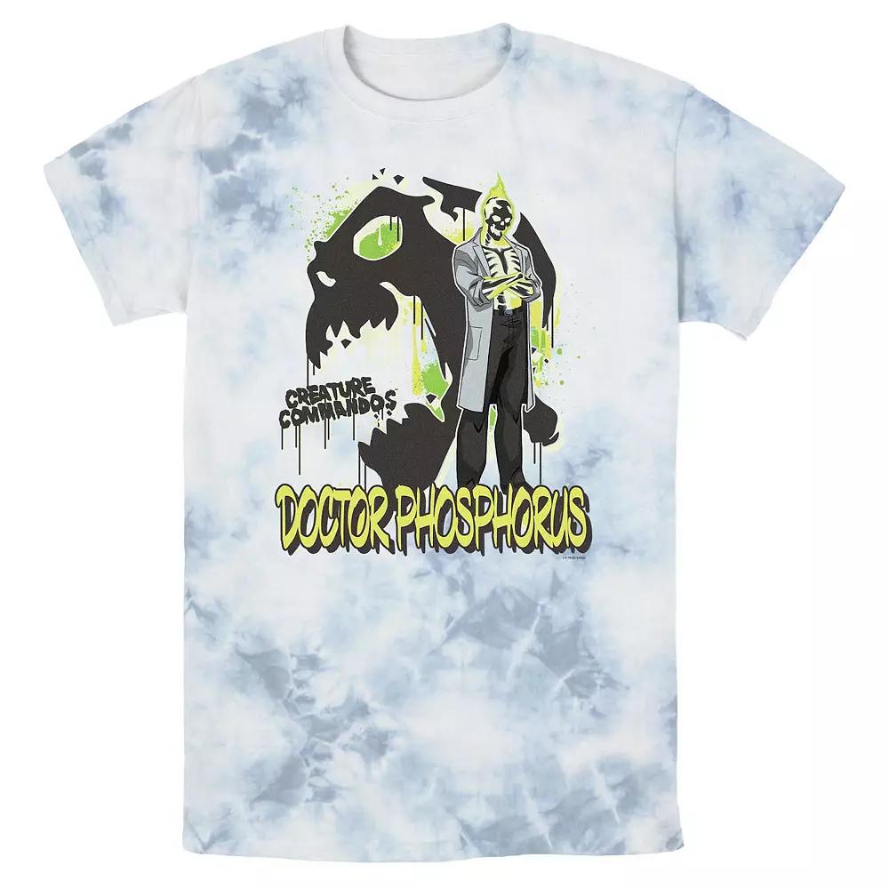 Men's Creature Commandos Doctor Phosphorus Poster Bombard Wash Graphic Tee,  Product Image