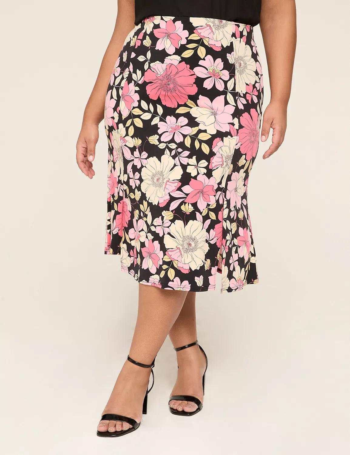 Matte Jersey Midi Skirt Product Image