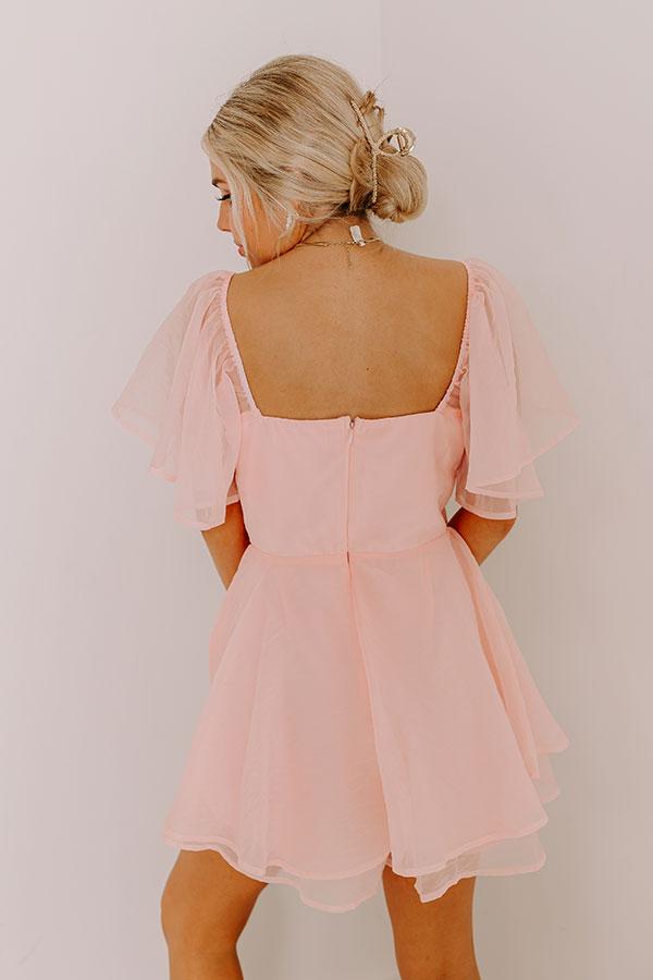 Spring Fling Organza Romper in Light Pink Product Image
