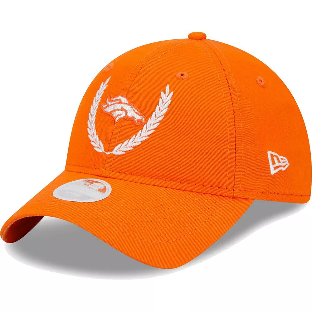 Women's New Era Orange Denver Broncos Leaves 9TWENTY Adjustable Hat Product Image