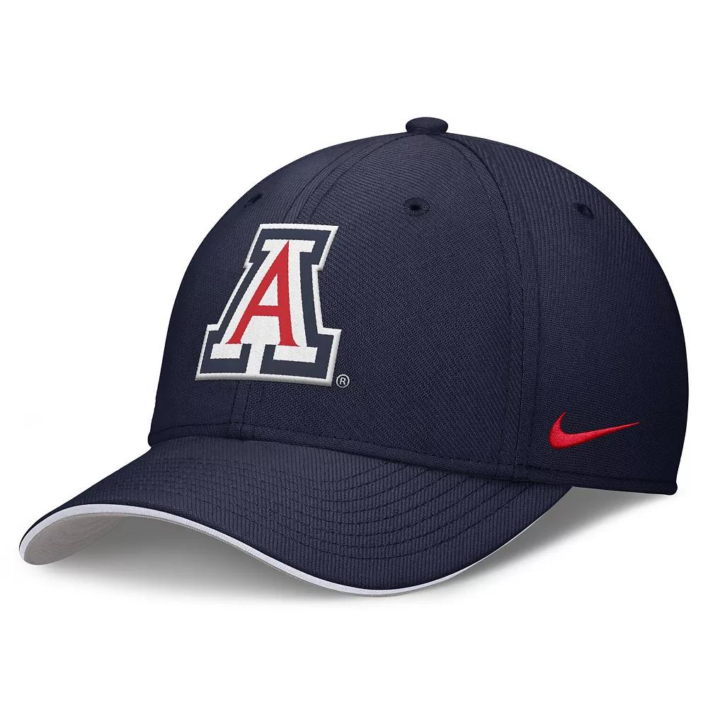 Men's Nike Navy Arizona Wildcats 2025 Dugout Coaches Rise Swoosh Performance Flex Hat, Size: Medium/Large, Blue Product Image