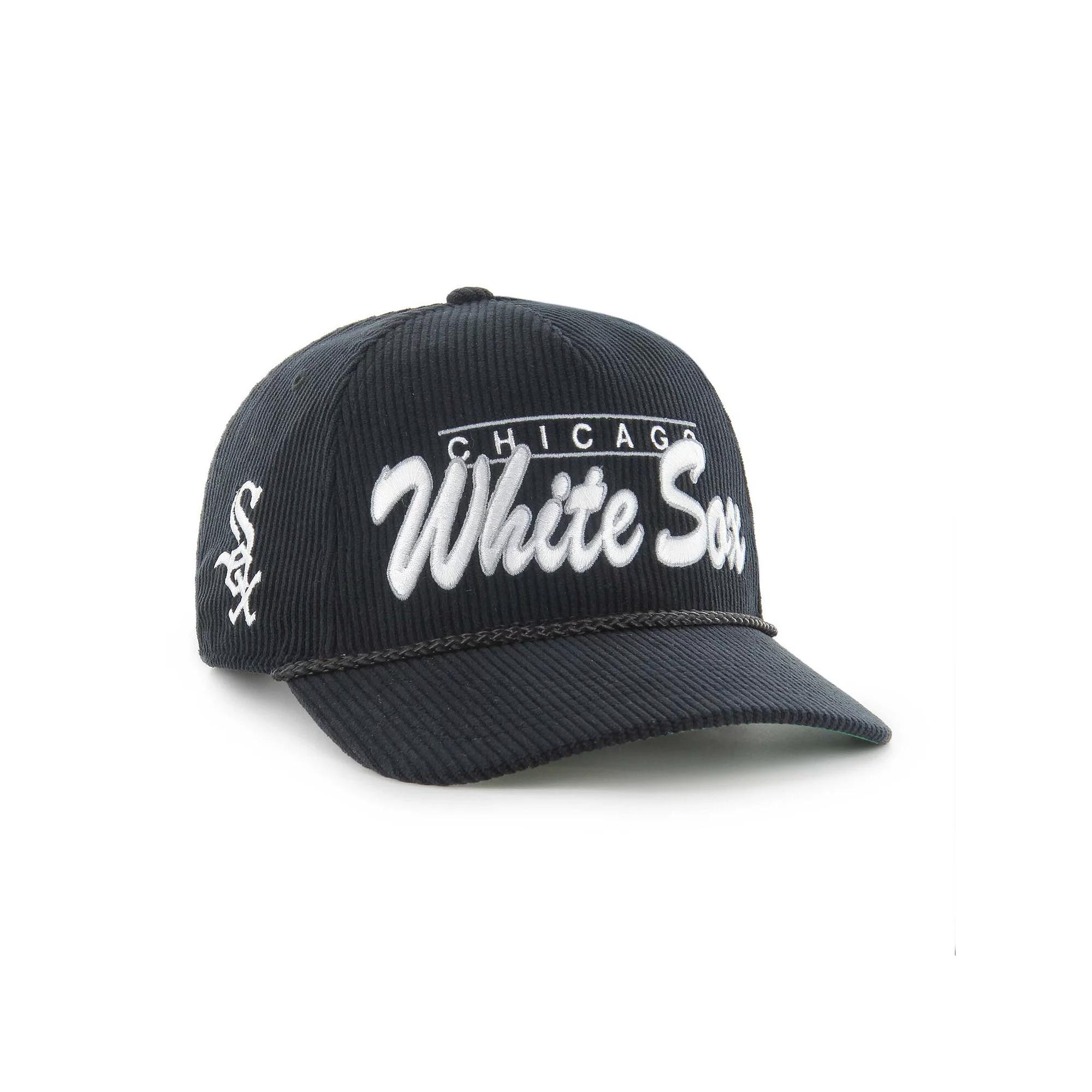 Men's '47 Black Chicago White Sox Corduroy Hitch Adjustable Hat Product Image