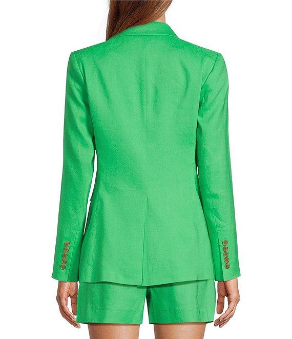 Antonio Melani Aurora Linen Notch Lapel Set-In Sleeve Jacket Product Image