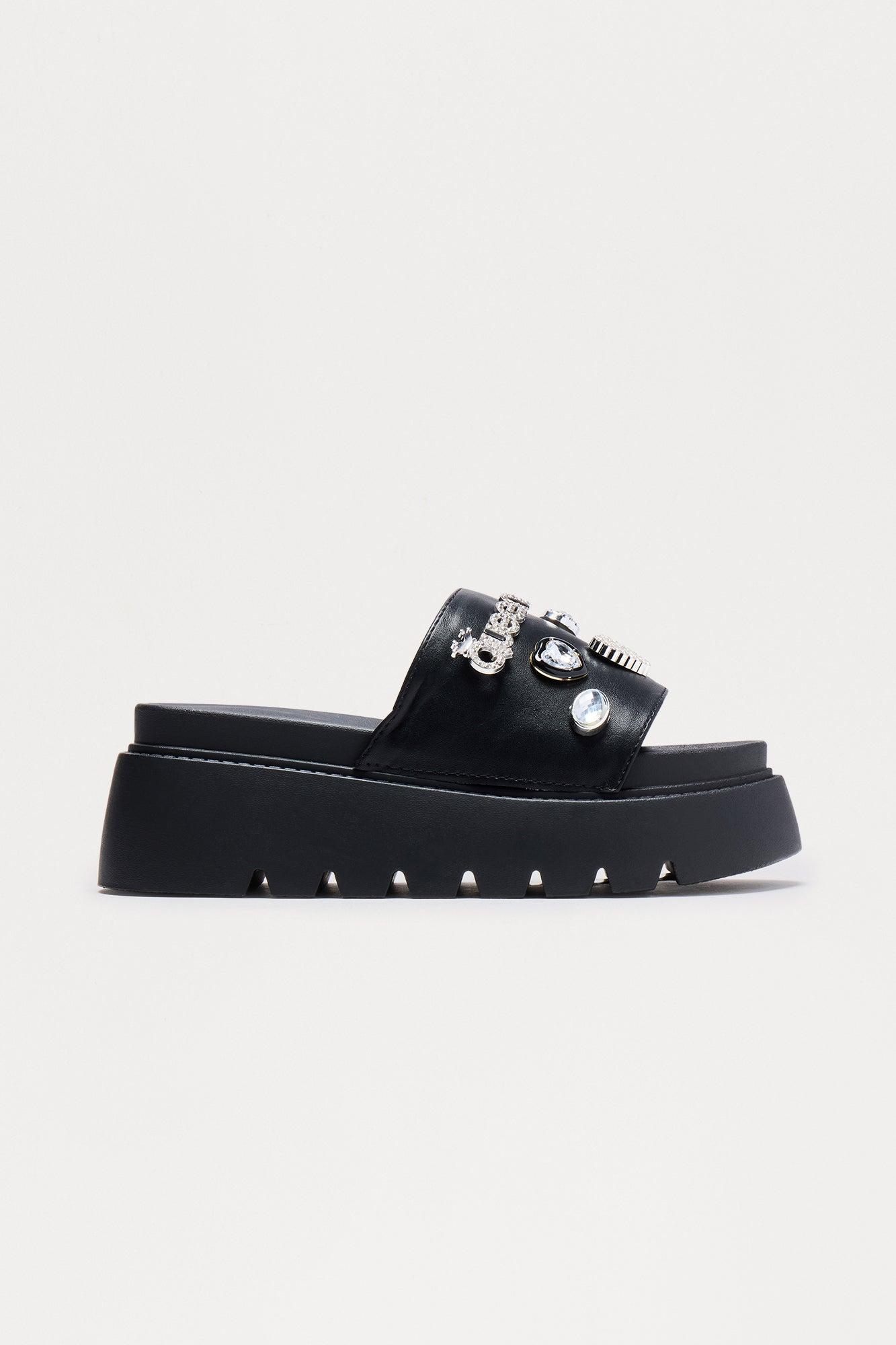 Toshi Embellished Platform Sandals - Black Female Product Image