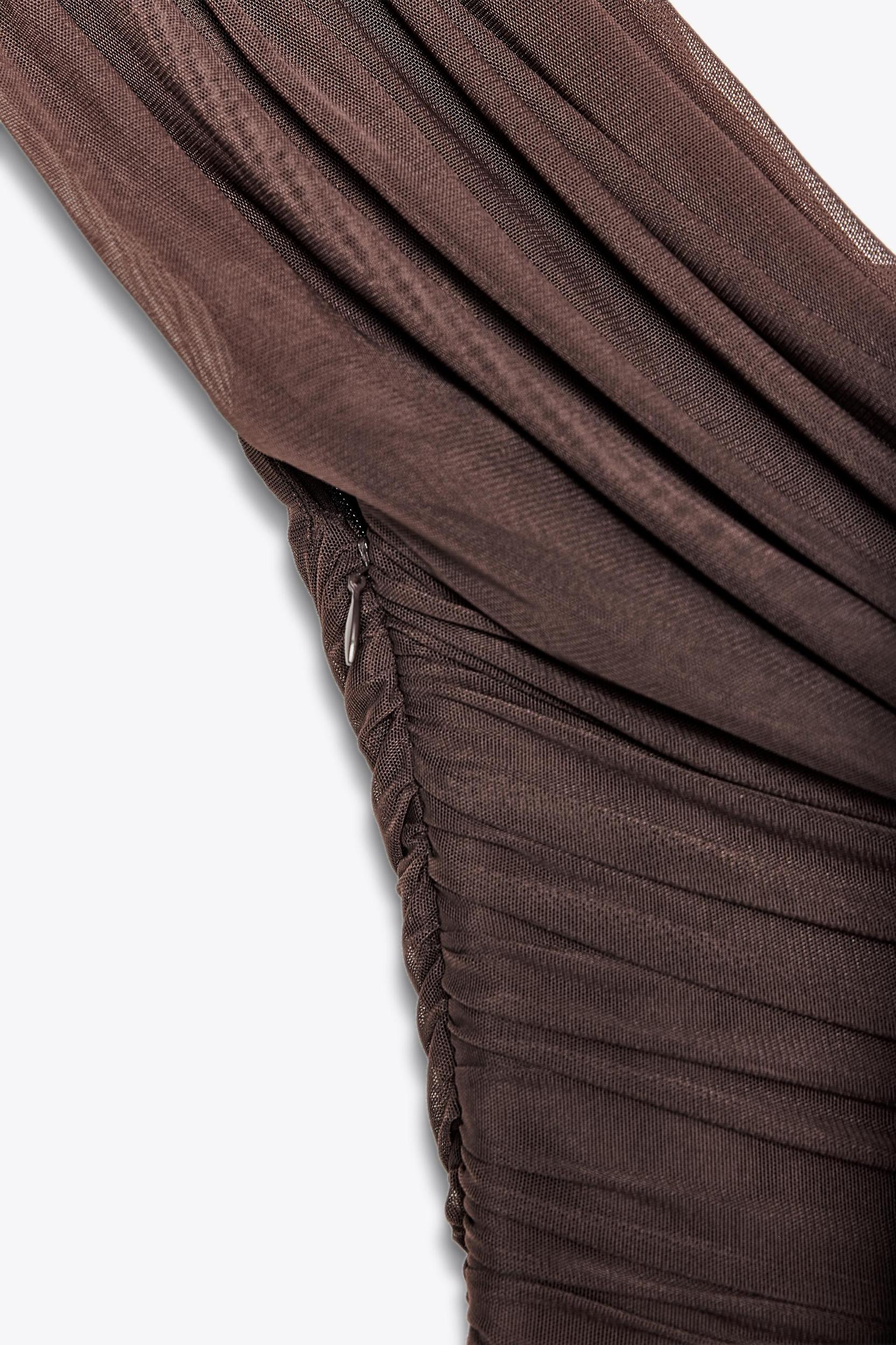 ASYMMETRICAL COMBINATION MINI DRESS Product Image