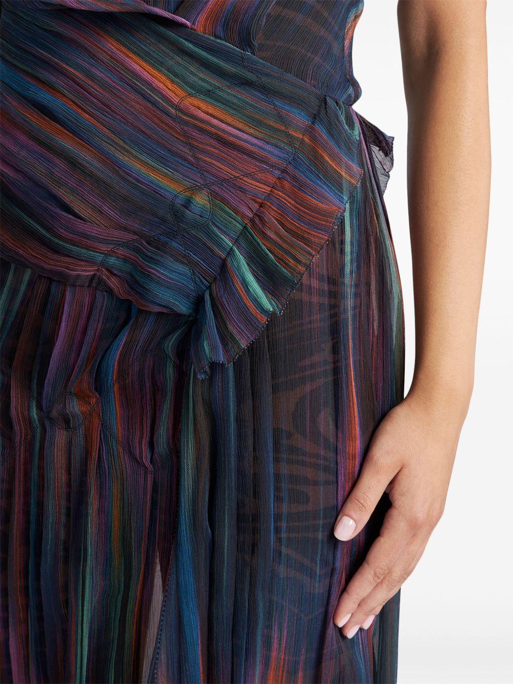 printed silk maxi dress Product Image