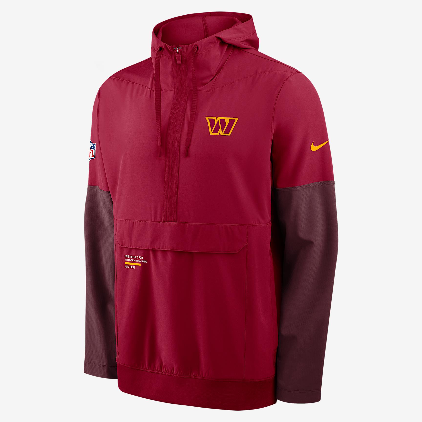Washington Commanders Well Rounded Anorak Nike Mens NFL 1/2-Zip Hooded Jacket | 03AT0DGB9E-R6H Product Image