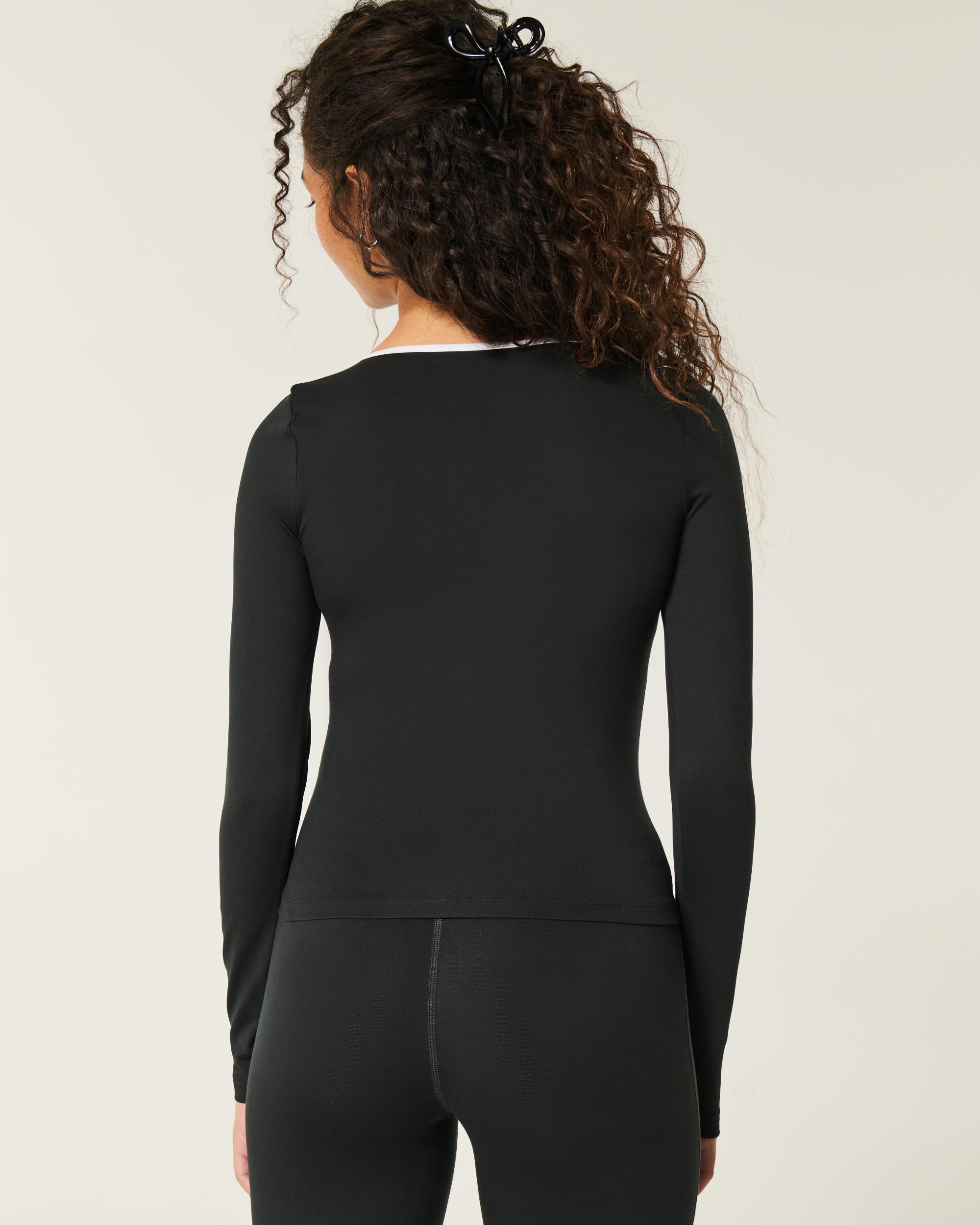 Gilly Hicks Active Tipped Wrap Top Product Image