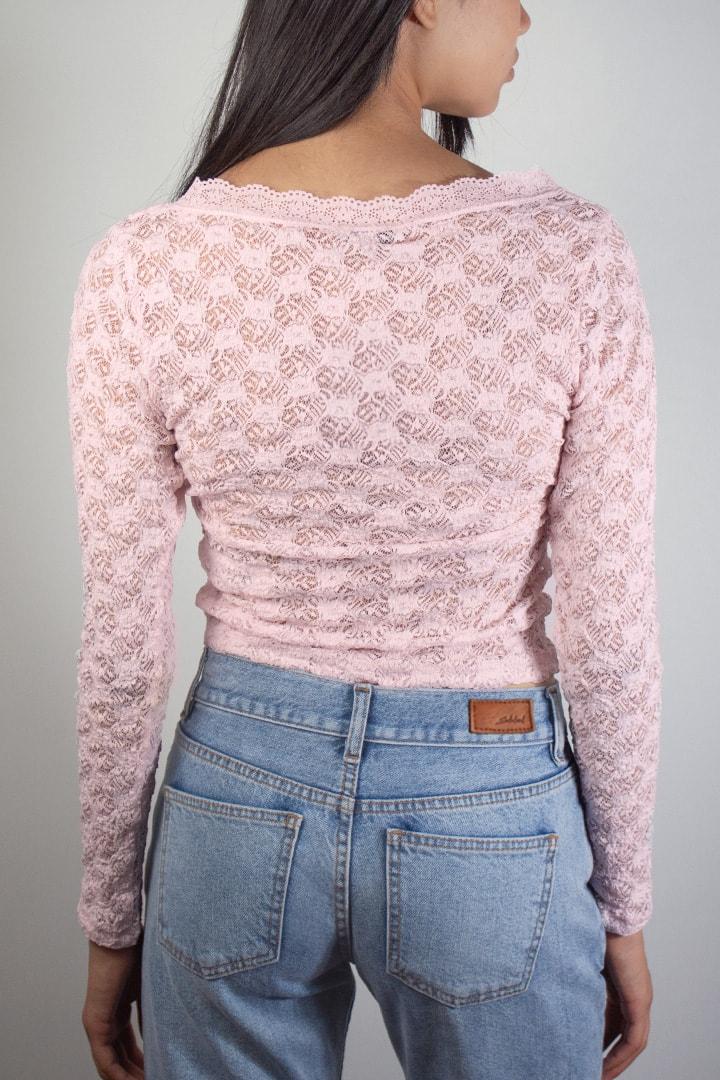 Lace wrap t-shirt Product Image