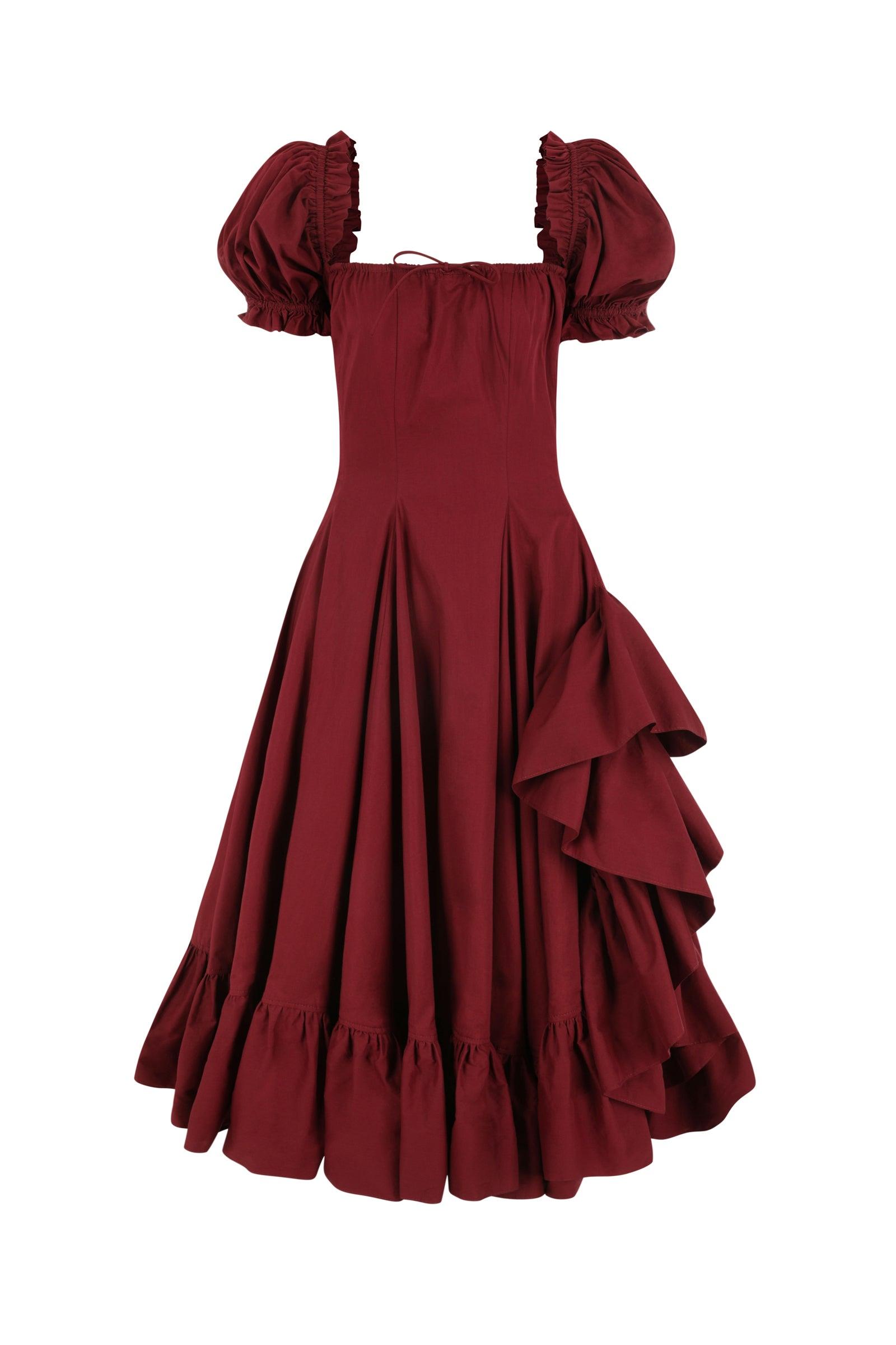 The Bordeaux Foxglove Dress Product Image