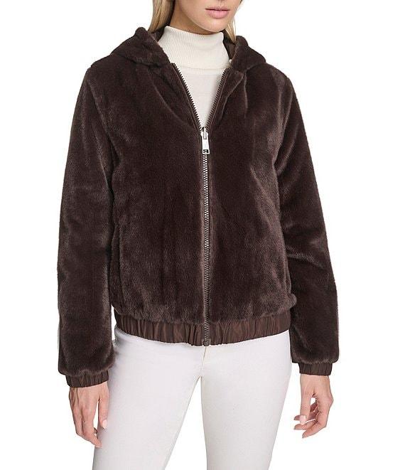 Andrew Marc Sport Dalby Reversible Hoodie Faux Fur Jacket Product Image